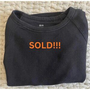 Uniqlo Small Black Crew Neck Sweater